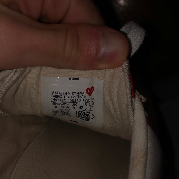 CDG Converse “Hearts All Over” - Picture 7 of 7